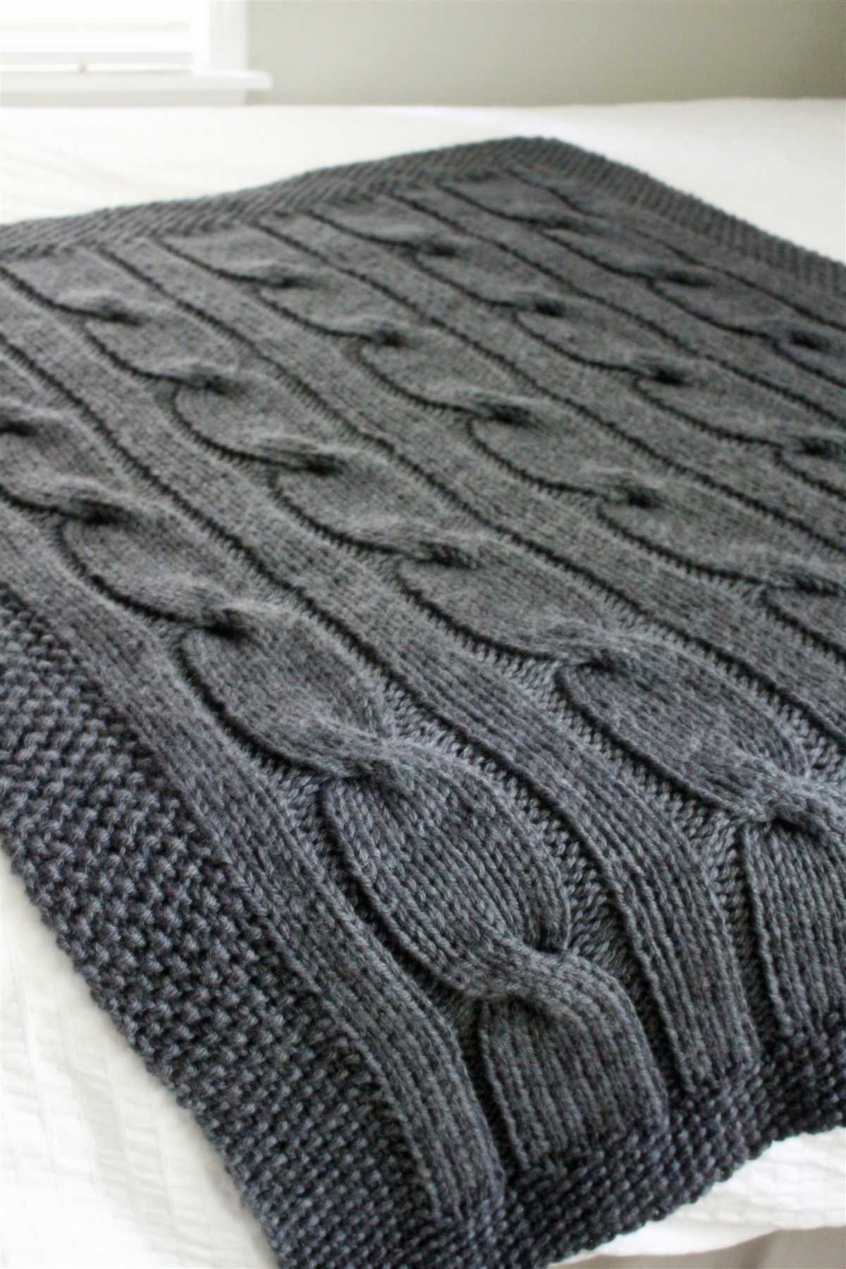 Knit blanket pattern super bulky yarn