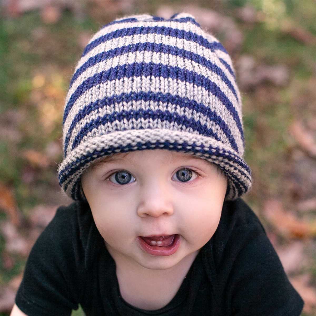 Striped hat knitting pattern free