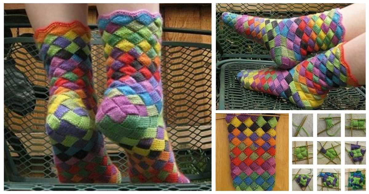 Free knitted sock patterns using sock yarn