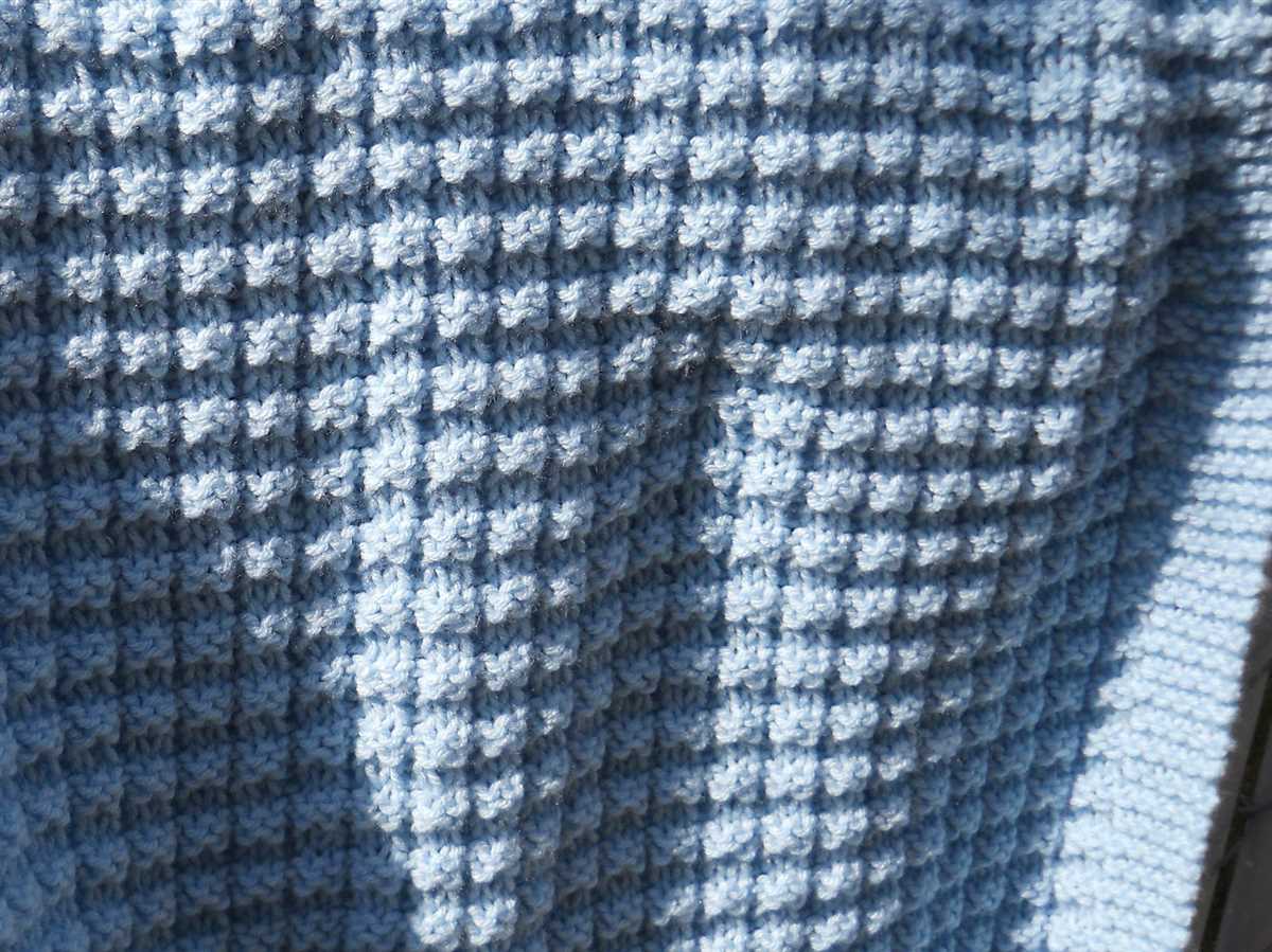 Worsted weight knit blanket pattern