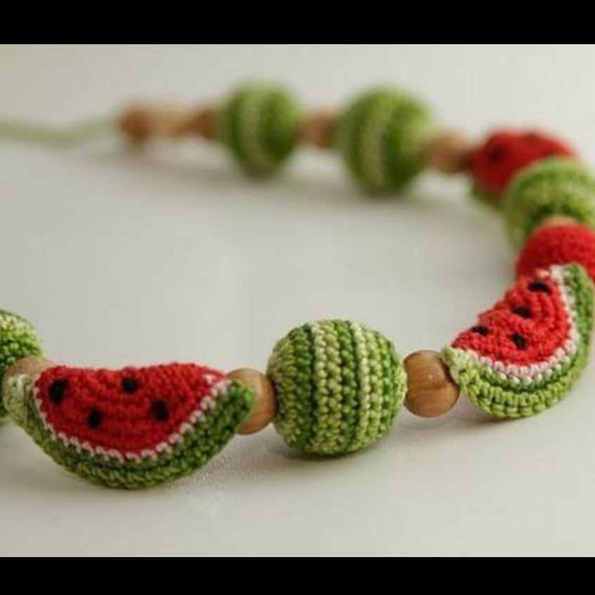 Knitting with beads patterns for necklaces