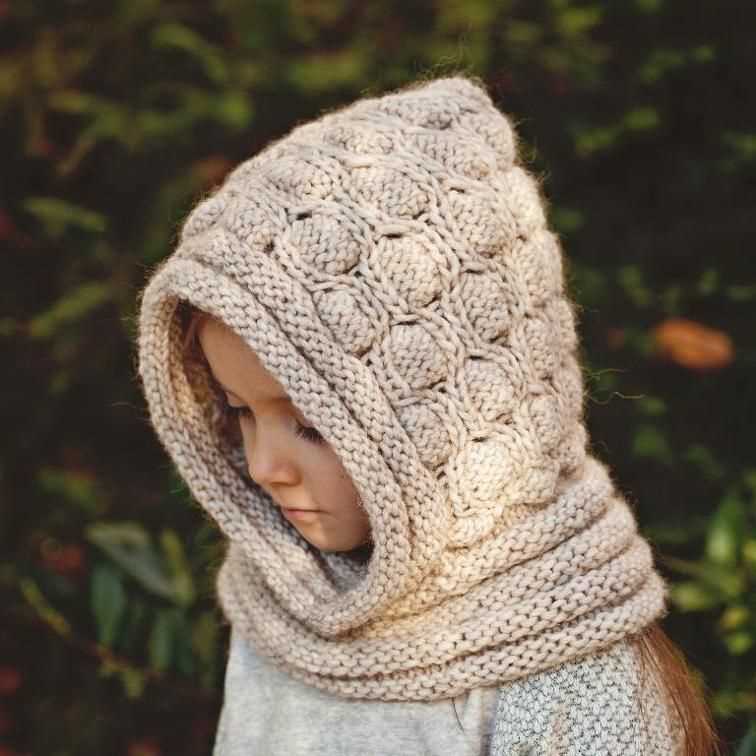 Loom knit snood pattern