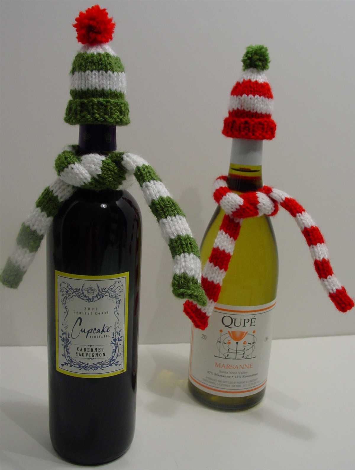 Knitted wine bottle toppers patterns