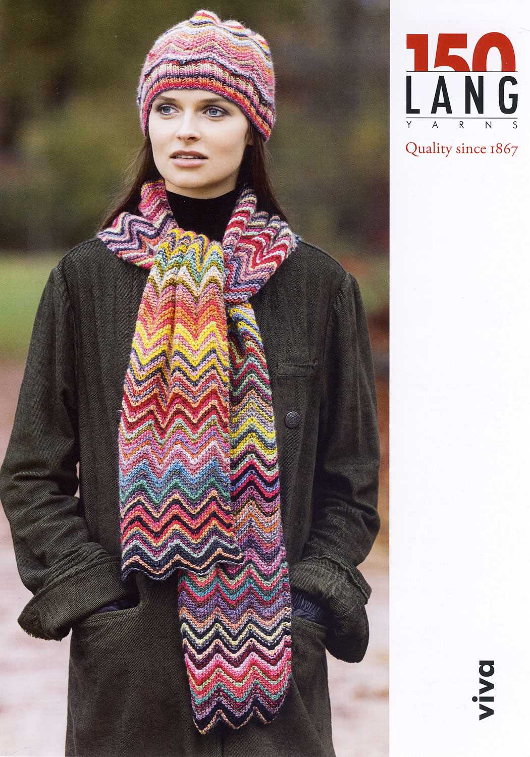 Zig zag knitted scarf pattern