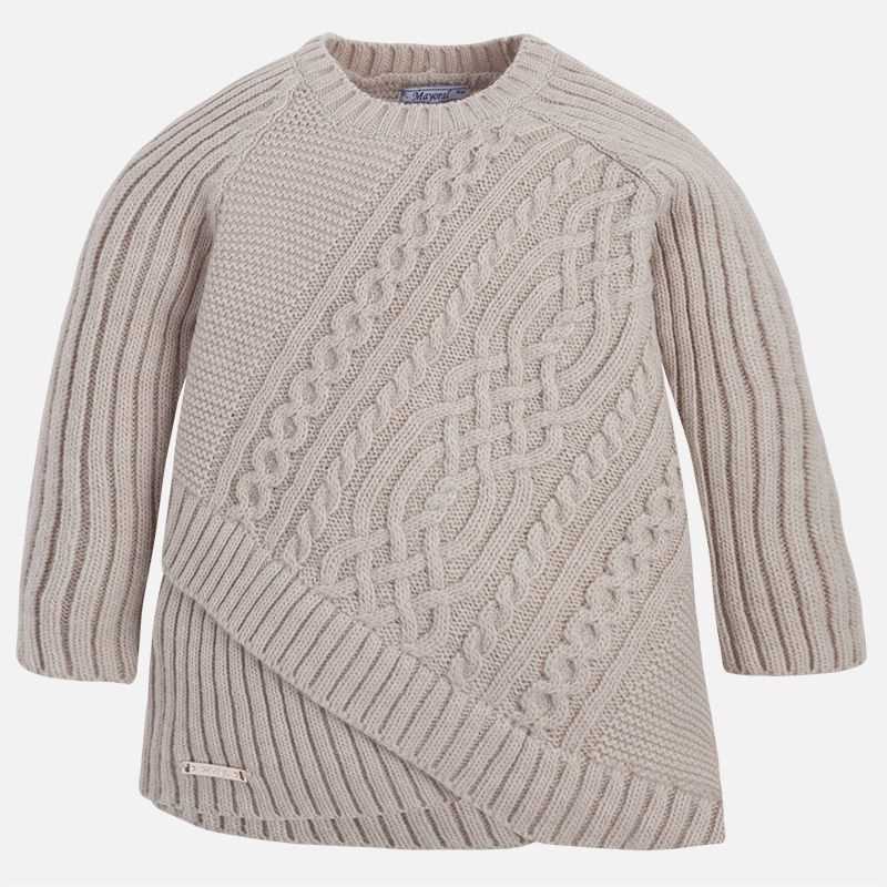 Child's cable knit sweater pattern