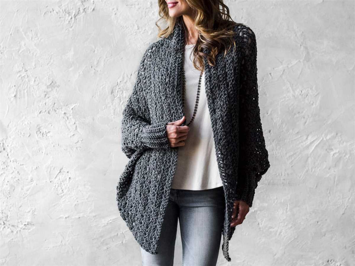 Free cocoon cardigan knitting pattern