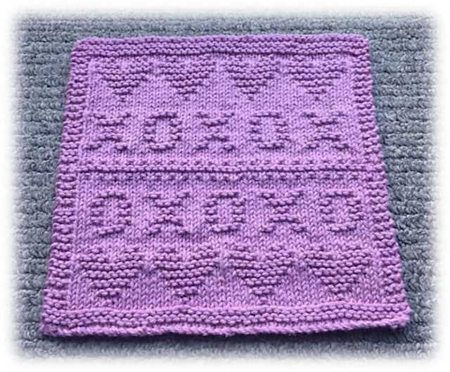 Ball band dishcloth knitting pattern
