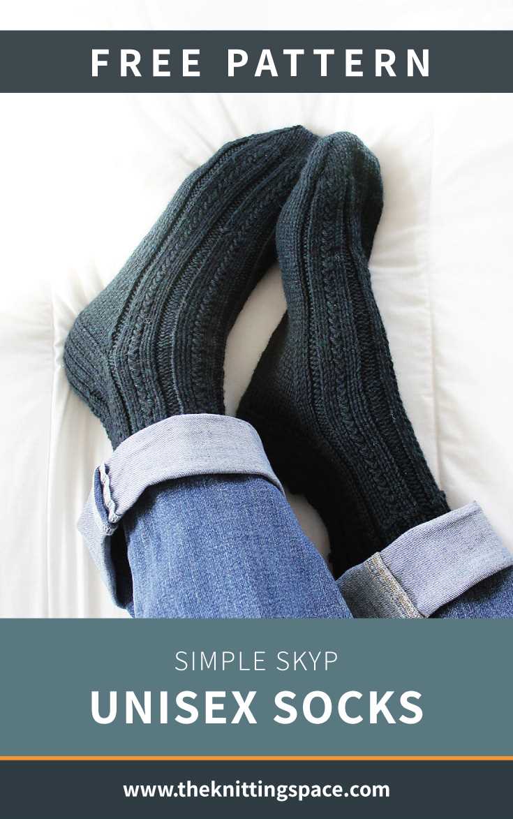 Bed socks pattern knitting