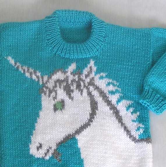 Free unicorn jumper knitting pattern