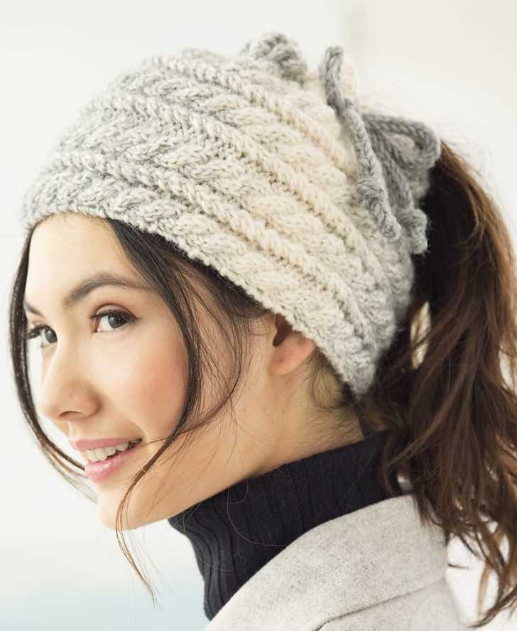 Ponytail hat knitting pattern