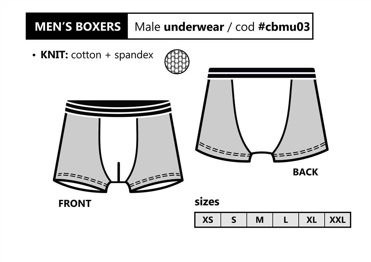 Knitted boxer shorts pattern