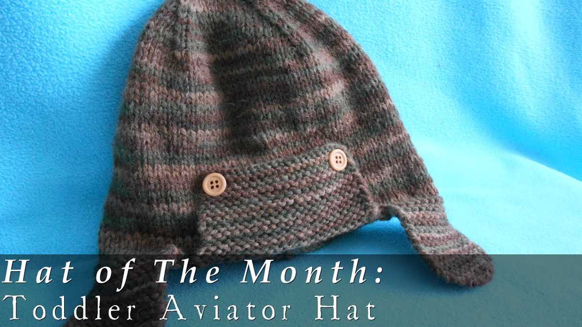 Aviator hat pattern knitting