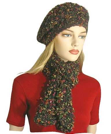 Knitted beret pattern straight needles