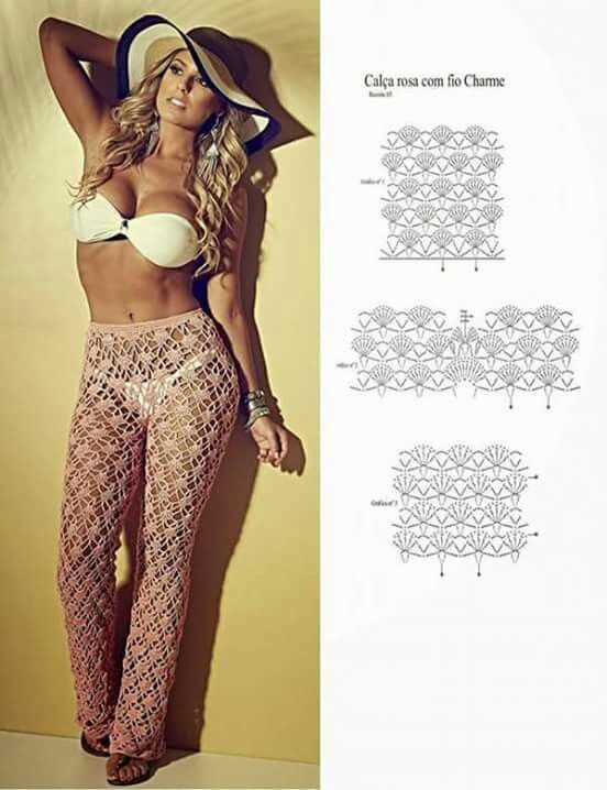 Knitted pants pattern for adults