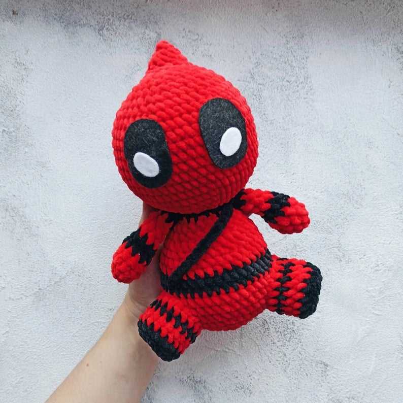 Deadpool knitting pattern
