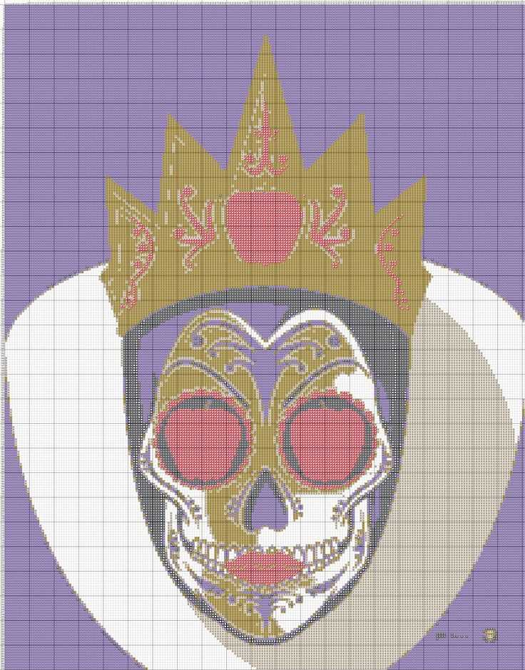 Sugar skull knitting pattern